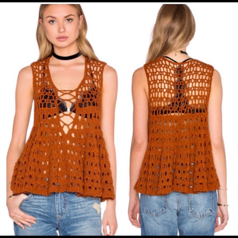 NWT Free People Within Circles sweater tank